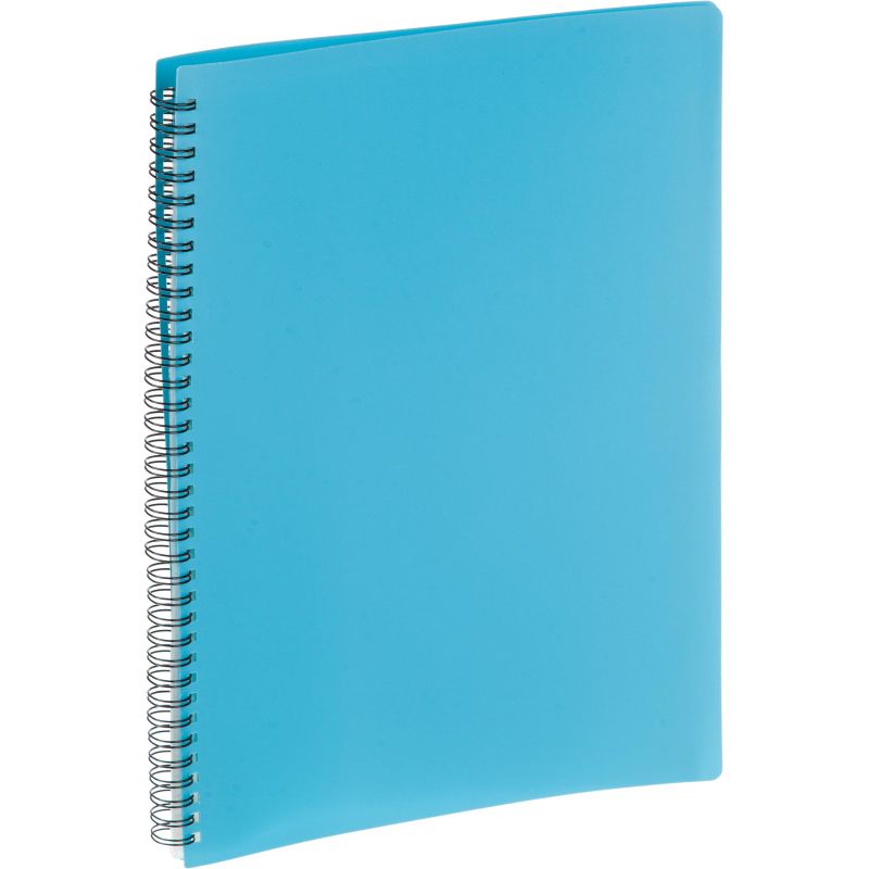 Папка файловая на спирали, 60файлов Attache Selection Black&Blue, А4.400мкм