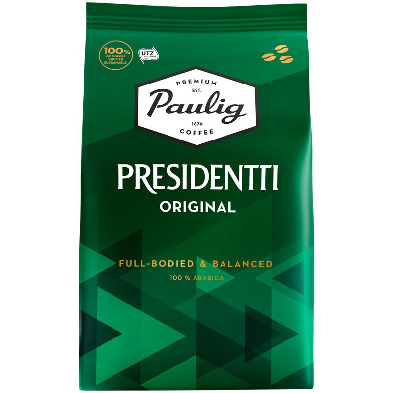 Кофе в зернах Paulig Presidentti Original 100% арабика 1 кг арт. 74180 ...