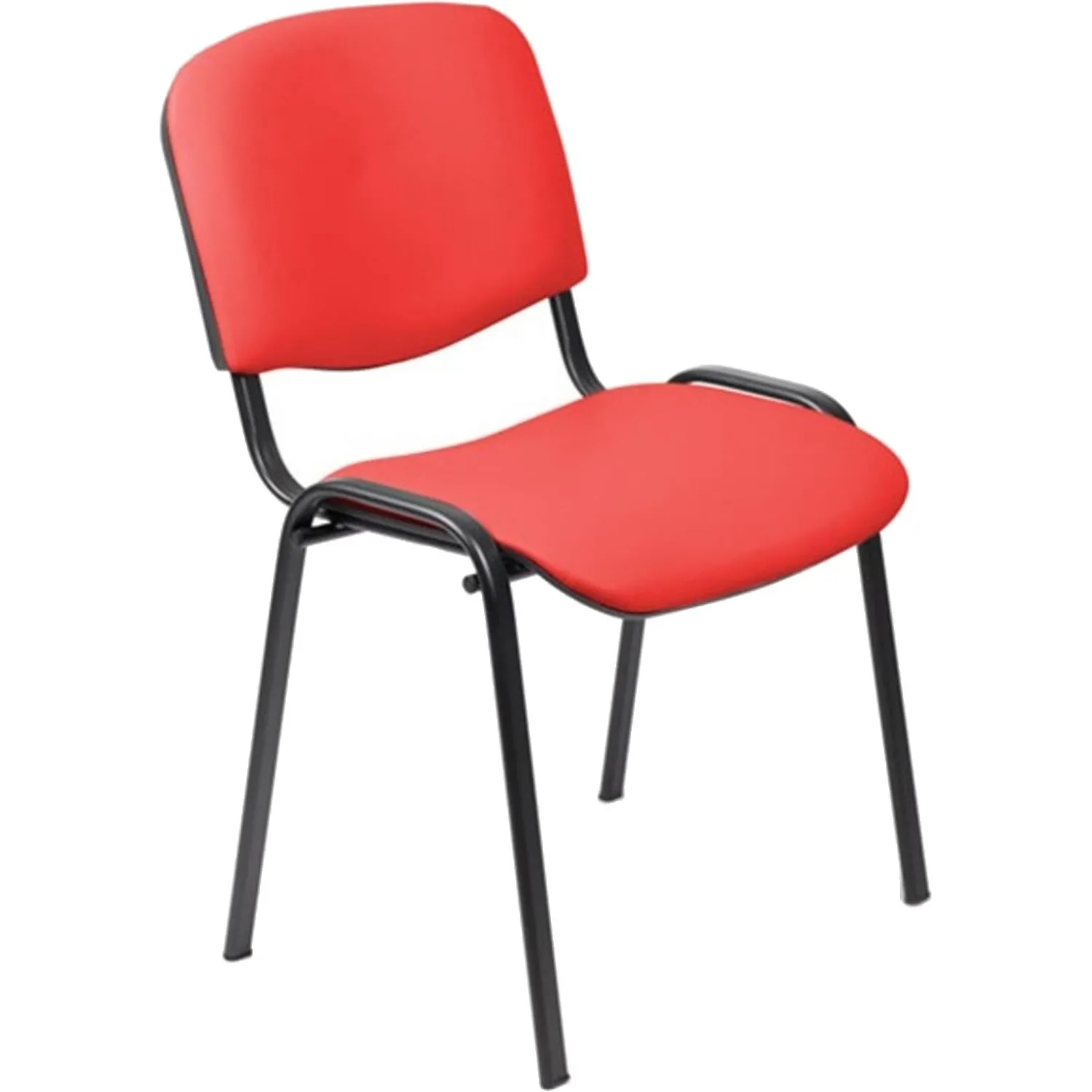 превью Стул офисный Easy Chair Изо красный (искусственная кожа, металл) (550728)