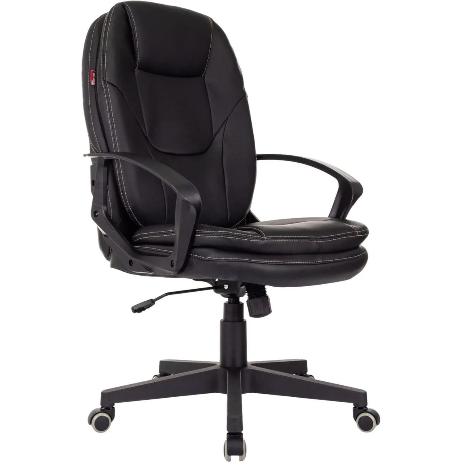 Кресло для руководителя Комус Мебель (Easy Chair) 668 чёрное (экокожа, пластик)