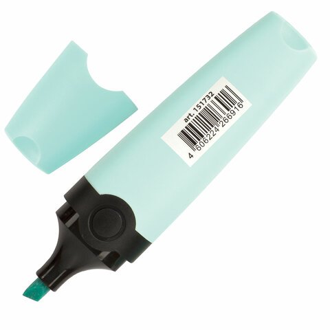 Текстовыделитель BRAUBERG «DELTA PASTEL», БИРЮЗОВЫЙ, линия 1-5 мм