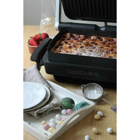 Электрогриль TEFAL GC714834, 2000 Вт, съемные панели, регулировка температуры, черный