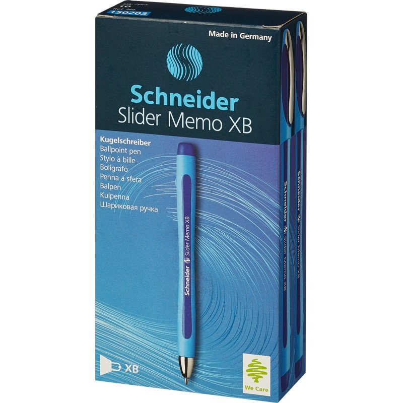 Ручка шариковая SCHNEIDER Memo 502/3 полимер корпус, синий, 0,8 мм