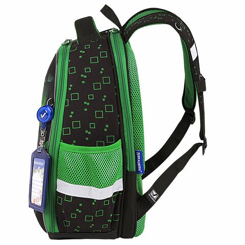 Ранец BRAUBERG FIT, 2 отделения, «Night warrior», 38×27х14 см