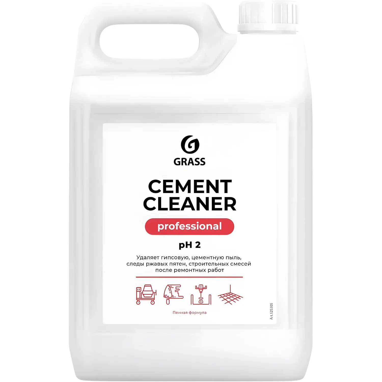 превью Средство для очистки после ремонта Grass Cement Cleaner 5.5 кг (концентрат)