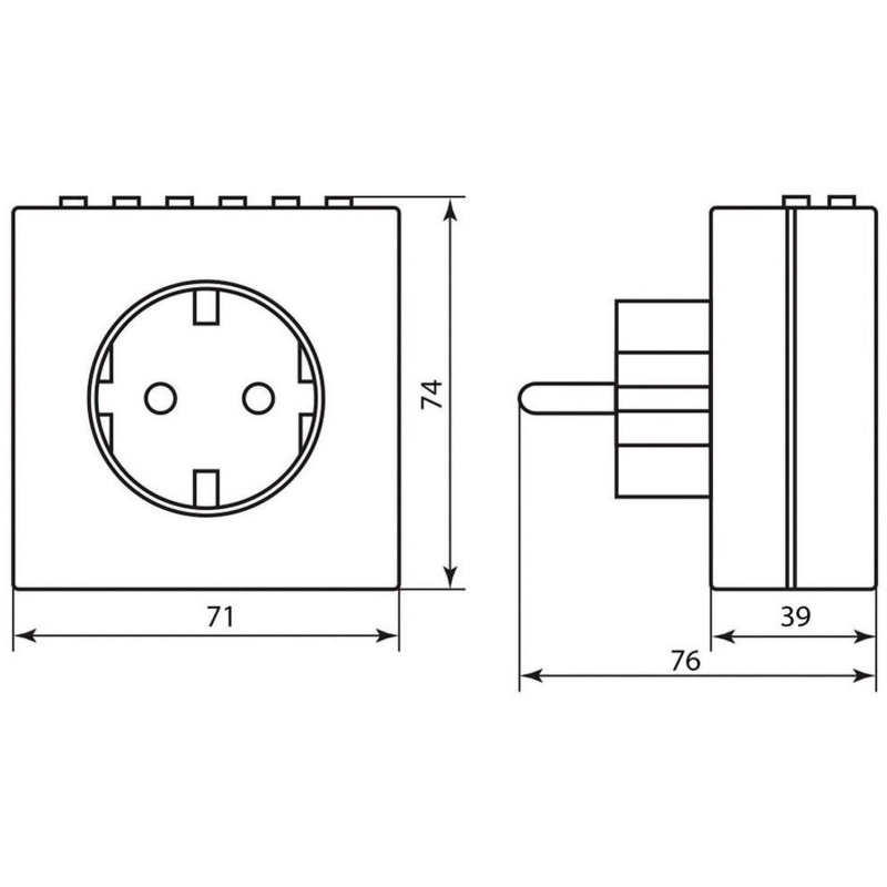Розетка с таймером (недельная) 3500W/16A 230V, TM21 23215