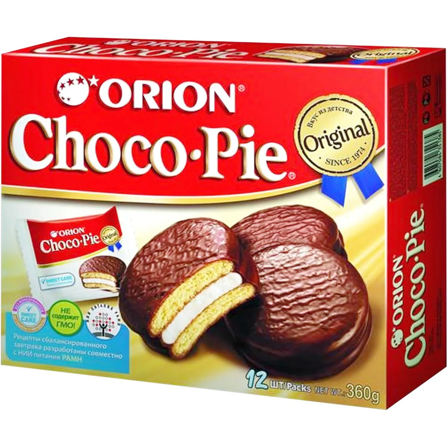 превью Пирожное Orion Choco Pie (12 штуки по 30 г)
