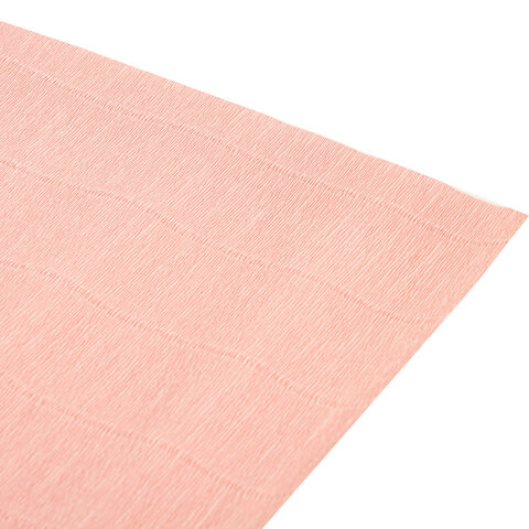 Бумага гофрированная (ИТАЛИЯ) 180 г/м2, светло-персиковая (548), 50×250 см, BRAUBERG FLORE