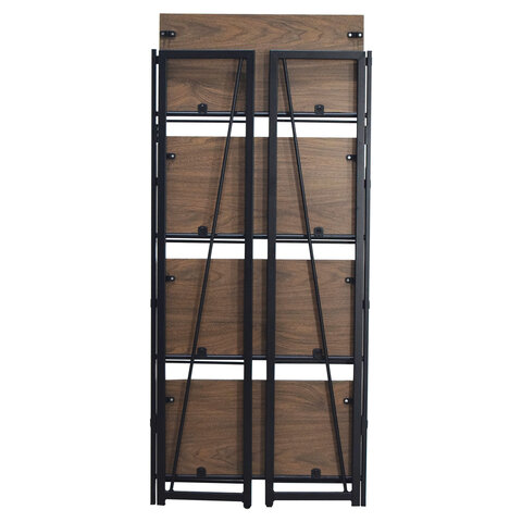 Стеллаж на металлокаркасе «BRABIX LOFT SH-001»600×300х1250 ммскладнойцвет морёный дуб641228