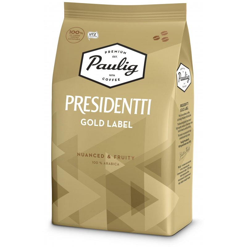 превью Кофе в зернах Paulig Presidentti Gold Label 100% арабика 1 кг