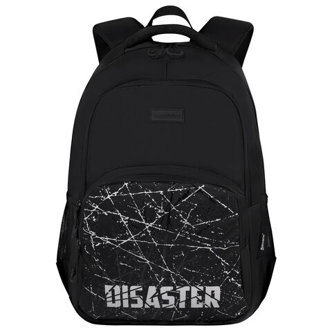 Рюкзак BRAUBERG CONCEPT универсальный, 2 отделения, светоотр. принт, Disaster, 45×30х18 см
