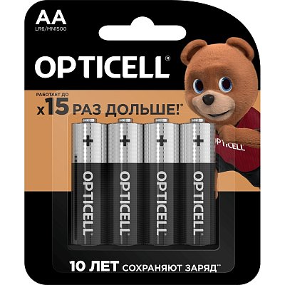 Батарейка OPTICELL Basic AA 4шт/уп