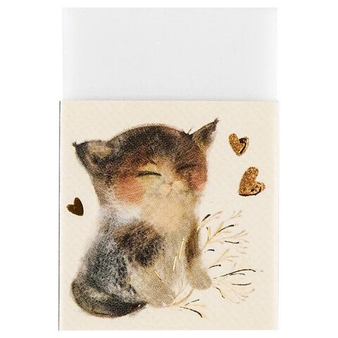 Ластик BRUNO VISCONTI «Love Me», 23×35х9 мм, прямоугольный, СУПЕРМЯГКИЙ, картонный держатель
