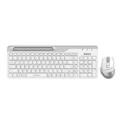 Набор клавиатура+мышь A4Tech Fstyler (FB2535C ICY WHITE) клав, мышь:бел/сер