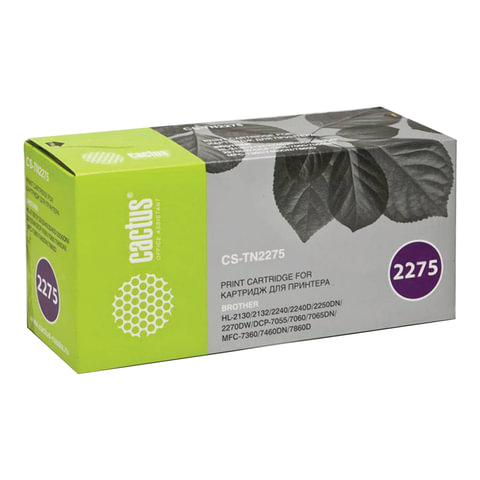 превью Картридж лазерный CACTUS (CS-TN2275) для BROTHER HL-2240R/2250/DCP-7060/7065, ресурс 2600 стр. 