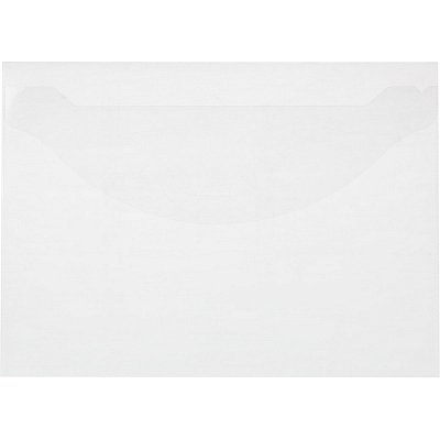 Папка-конверт на клапане А4 прозрачная 0.18 мм (10 штук в упаковке)