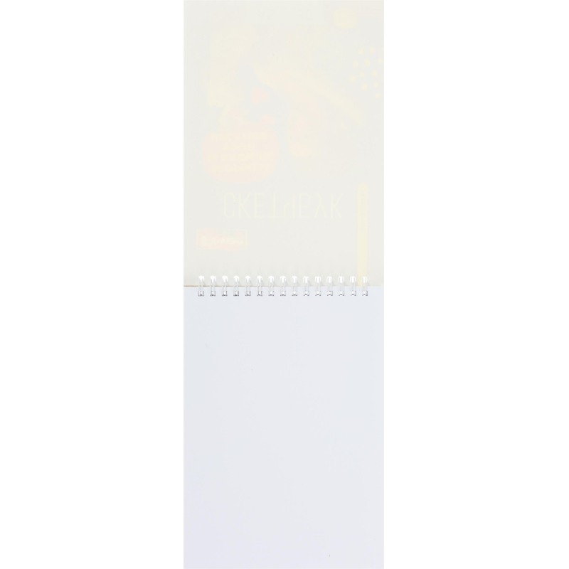 Скетчбук Комус Арт А5 (148×207 мм), 30 л., белая бумага 160 г/м2, гребень