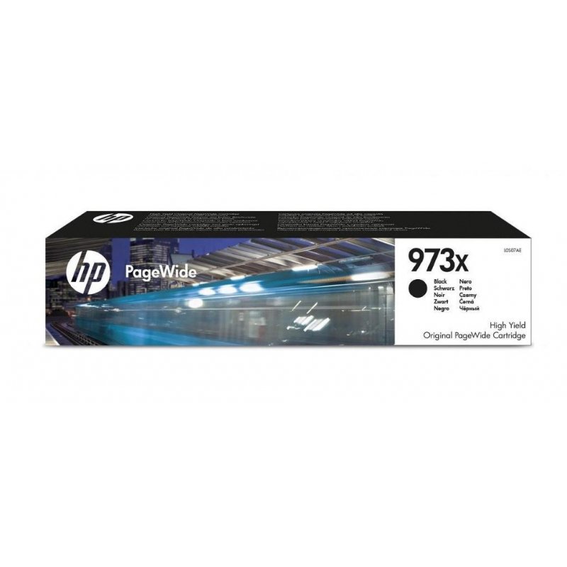 Картридж струйный HP 973XL чер. пов. емк. L0S07AE для PW Pro 452/477