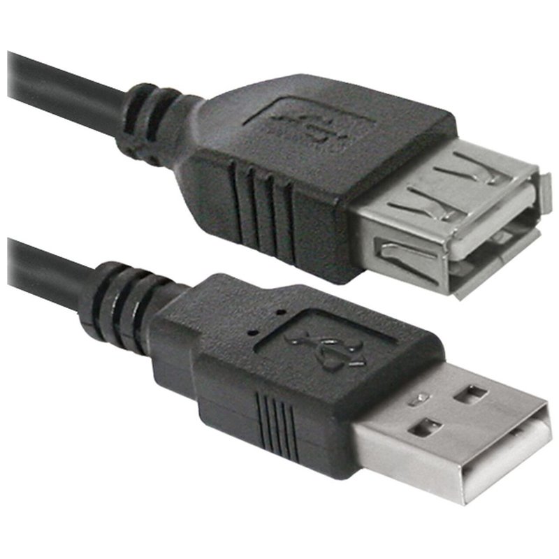 Кабель удлинительный Defender USB02-10 USB2.0 (A) - USB2.0 (A), 3м, черный