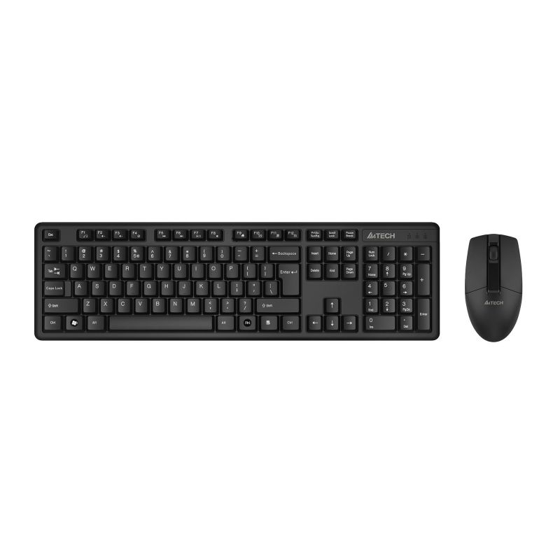 превью Набор клавиатура+мышь A4Tech (3330N) клав:черный мышь:черный USB беспроводн