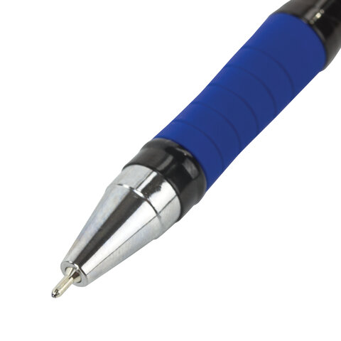 Ручка шариковая масляная с грипом BRAUBERG «Model-XL PRO», СИНЯЯ, узел 0.5 мм, линия письма 0.25 мм, 143249