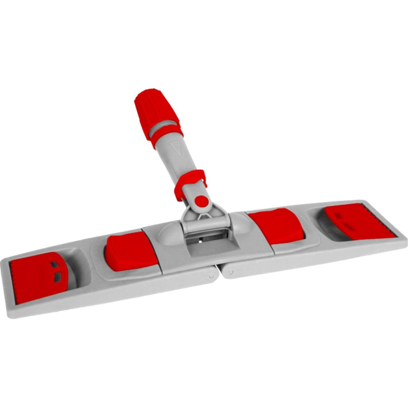 превью Держатель МОПа универс/зажимы, пластик LuscanProf 50×11см, серый/красный