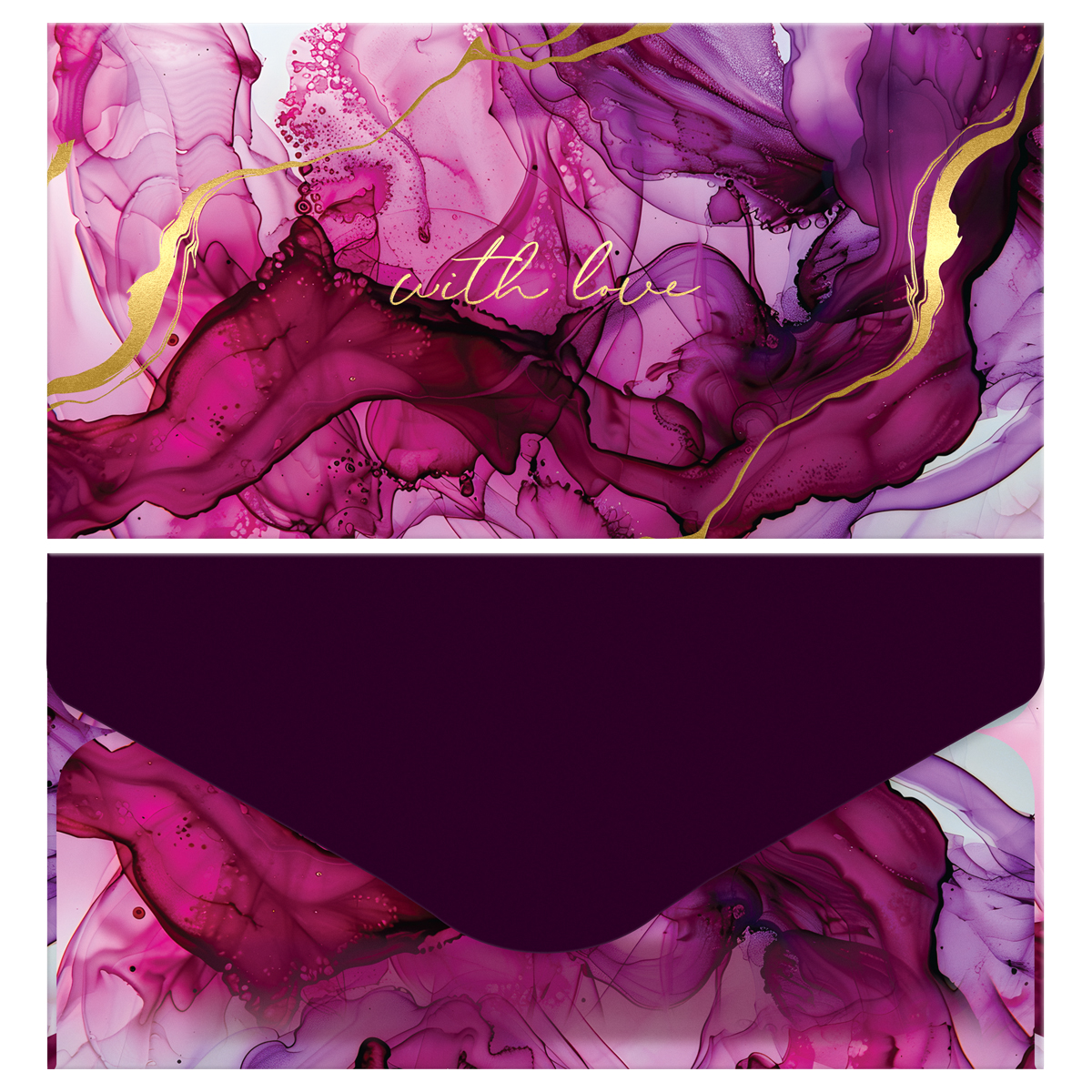 Конверт для денег MESHU «Streaks» 85×164мм, матовая ламинация, фольга, 3 дизайна