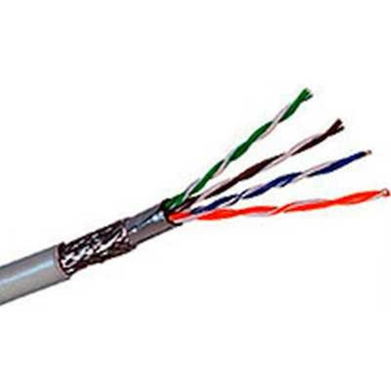 Кабель ExeGate SFTP4-C5e-CU-S24-IN-PVC-GY-305 SFTP, экран арт. 1292935 ...
