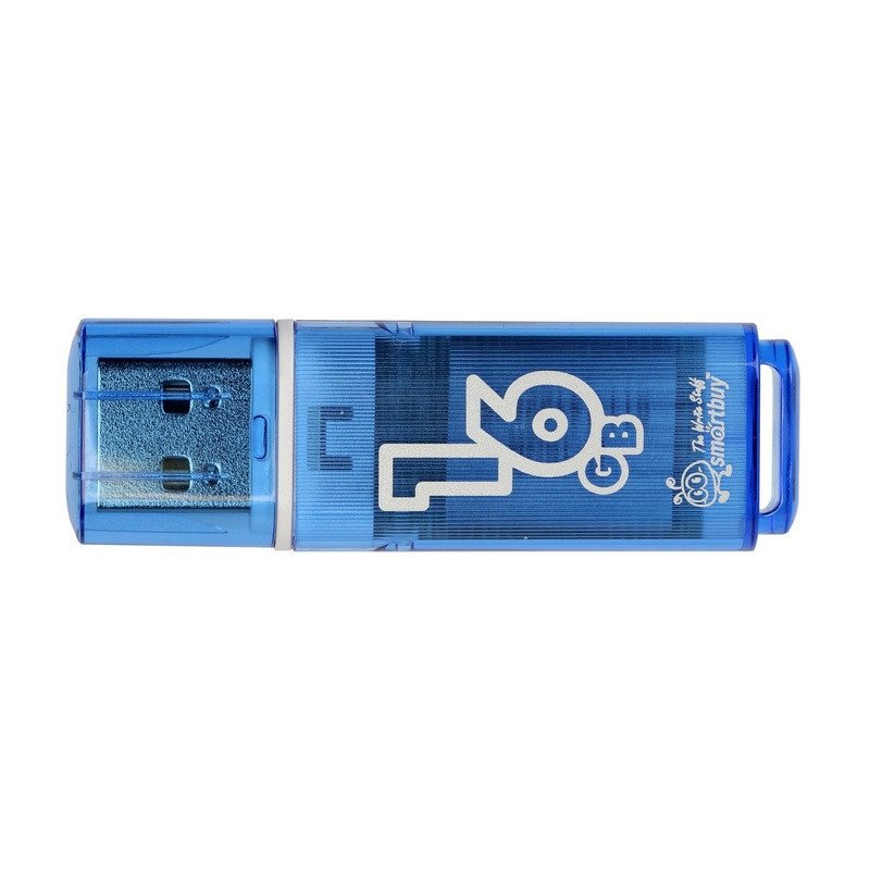 Флеш-память SmartBuy Glossy series 16GbUSB 2.0 голубая