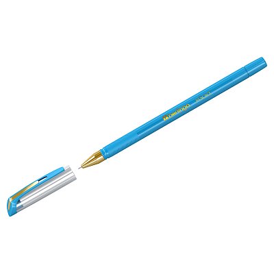 Ручка шариковая Berlingo «xGold» голубая, 0.7мм, игольчатый стержень, грип