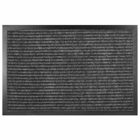 Коврик придверный 120×150 см, СЕРЫЙ, влаго-грязезащитный, 430 г/м2, ребристый, ЛЮБАША СТАНДАРТ