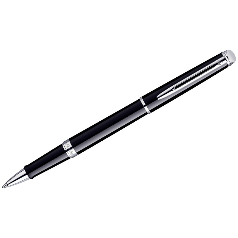 превью Ручка-роллер Waterman «Hemisphere Black PT» черная, 0.8мм, подарочная упаковка