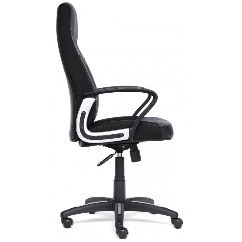 Кресло игровое Easy Chair Impreza черное/серое/металлик (искусственная кожа/сетка/ткань/пластик)