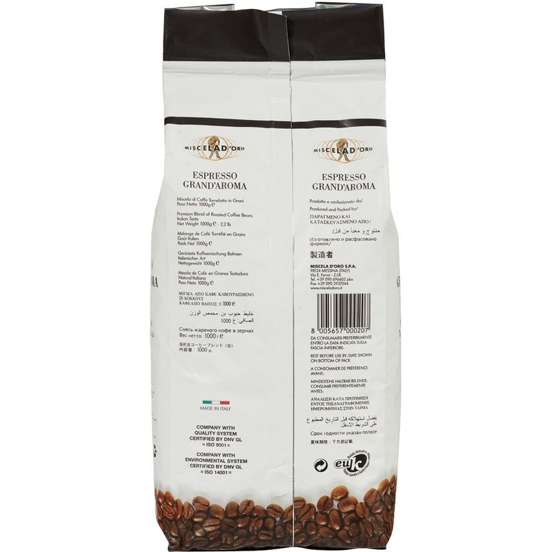 Кофе Miscela d`Oro Grand Aroma в зернах 1 кг