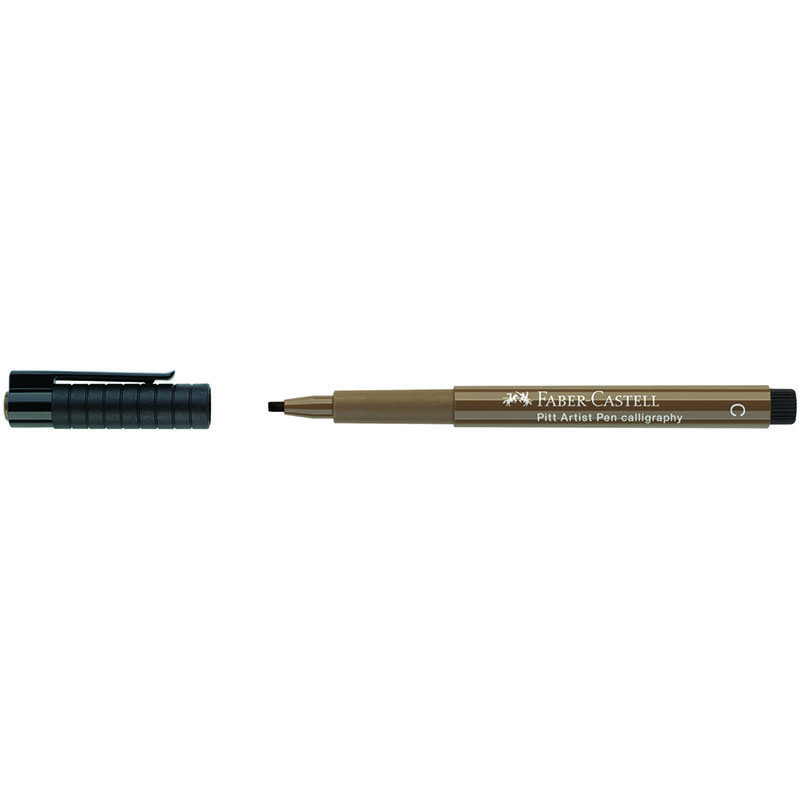 Ручка капиллярная Faber-Castell «Pitt Artist Pen Calligraphy» цвет 178 нуга, С=2.5мм, пишущий узел каллиграфический