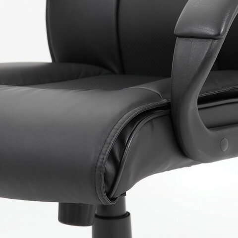 Кресло офисное BRABIX PREMIUM «Work EX-513», экокожа, черное