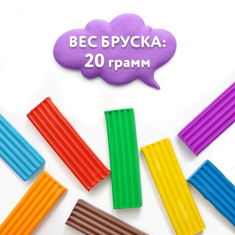 Пластилин классический ЮНЛАНДИЯ «ВЕСЁЛЫЙ ШМЕЛЬ», 36 цветов, 720 грамм, СО СТЕКОМ, ВЫСШЕЕ КАЧЕСТВО