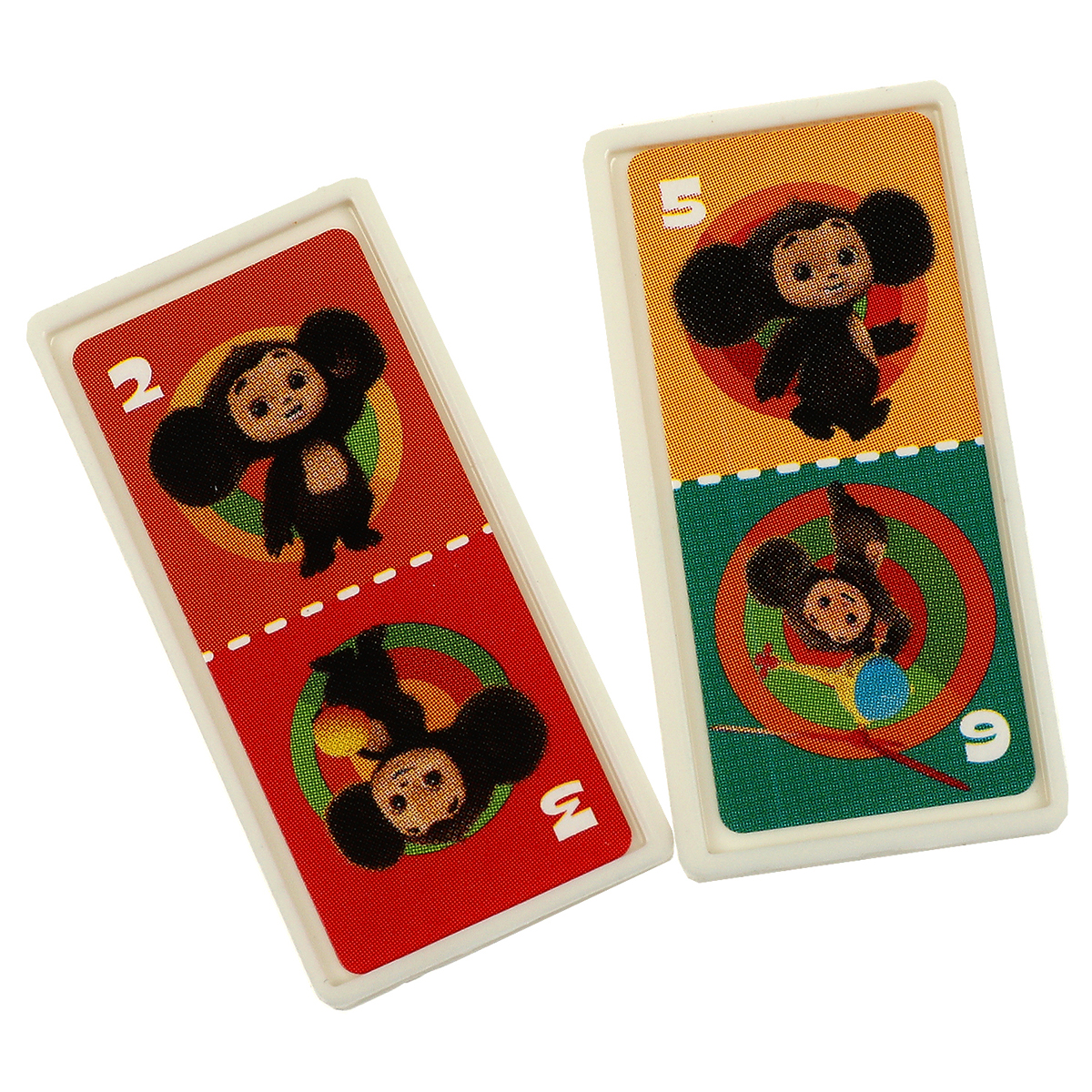 Игра настольная Домино, Умные игры «Чебурашка», картонная коробка