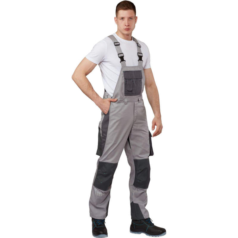 Полукомбинезон летний муж. л33-ПК серый (р.56-58) 170-176 (серия л)