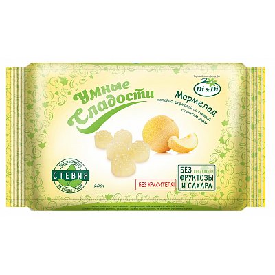 Мармелад Умные сладости Di&Di желейно-формовой со вкусом дыни 200 г