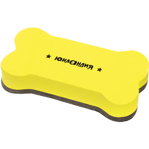 Стиратели магнитные для магнитно-маркерной доски ЮНЛАНДИЯ «Косточка», 55×110 мм, КОМПЛЕКТ 3 ШТ., ассорти