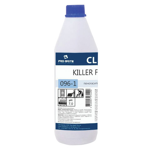 Пеногаситель-антивспениватель 1 л, PRO-BRITE KILLER FOAM, концентрат