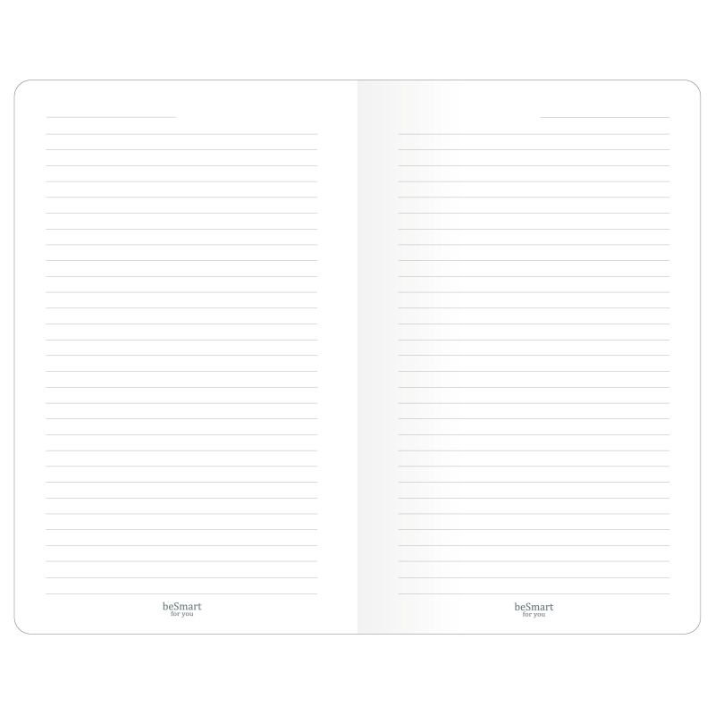 Блокнот 130×210мм 48л. линия, скрепка, Be Smart Notes розов, N3648