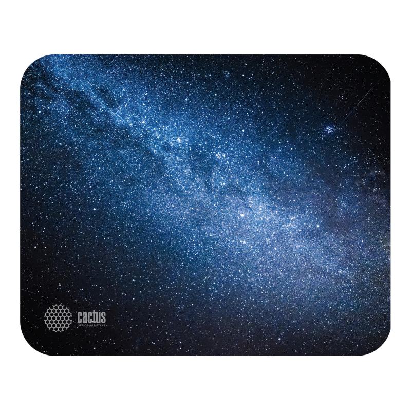 превью Коврик для мыши Cactus CS-MP-P02M Milky Way Средний черный 300×250x2мм