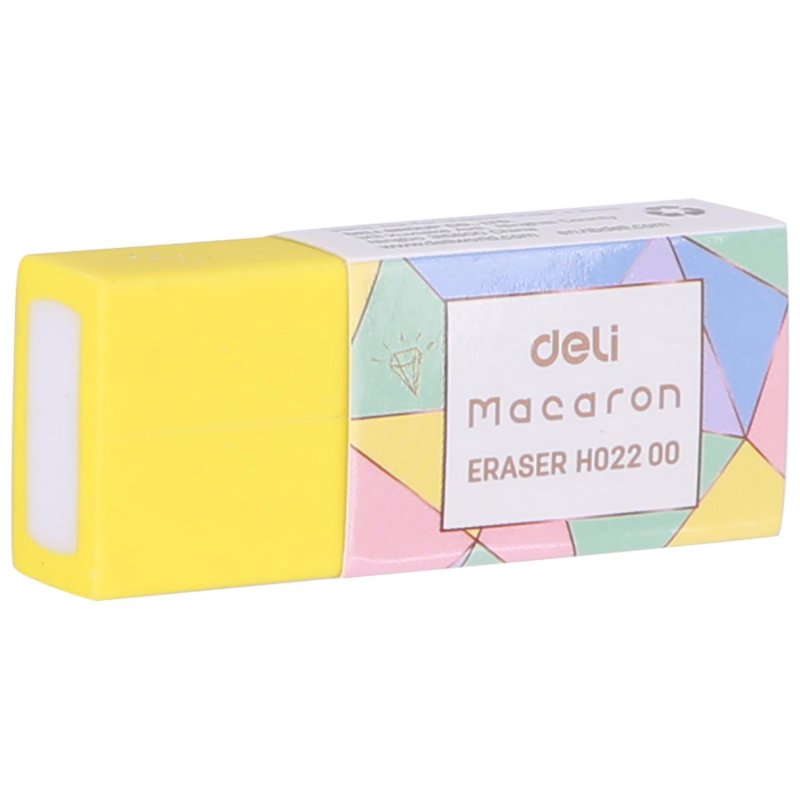 Ластик Deli Macaron ПВХ прямоугольный 50×20×10 мм