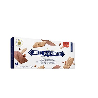 Печенье Jules Destrooper Amandelbrood & Belgische Melkchocolade, 125г