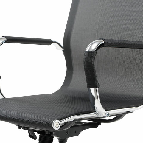Кресло офисное BRABIX «Line EX-530», хром, сетка, черное