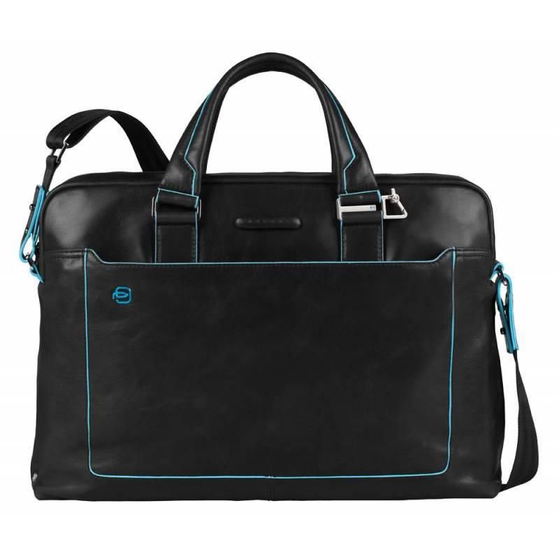 превью Сумка Piquadro Blue Square из натуральной кожи черного цвета (CA3335B2/N)