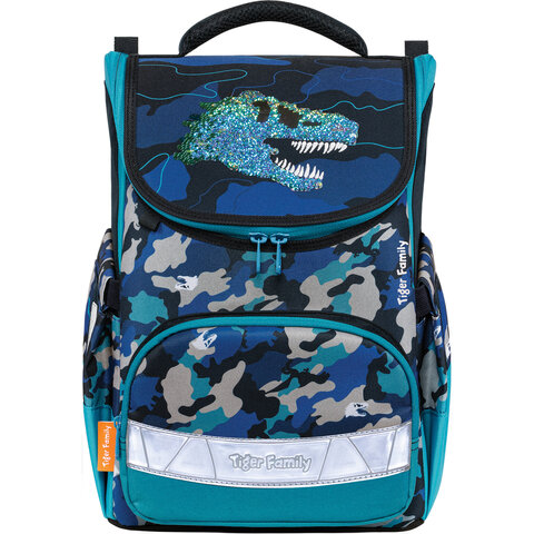 превью Ранец TIGER FAMILY для начальной школы Earnest Dino Expedition 39×31х23 см, 270209