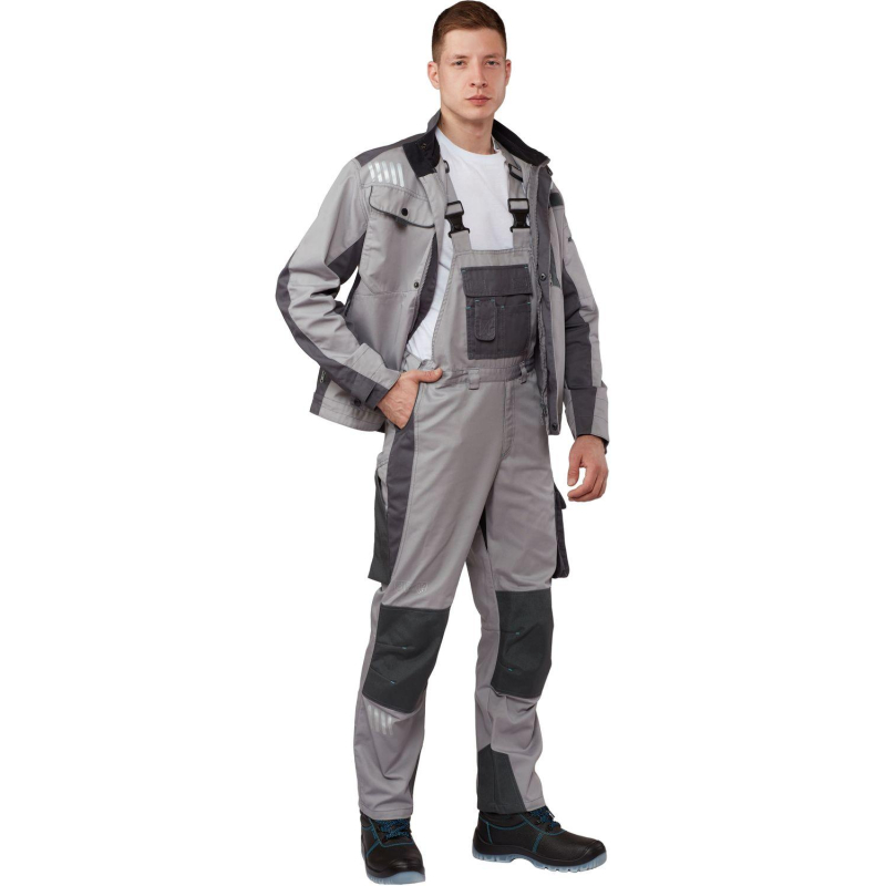 Полукомбинезон летний муж. л33-ПК серый (р.56-58) 170-176 (серия л)